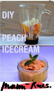 DIY PEACH ICECREAM - Pfirsicheis selbermachen