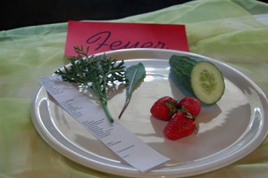 Vier-Elemente-Küche