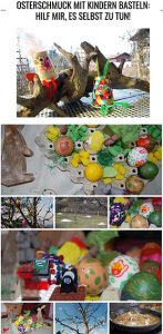 Osterschmuck mit Kindern basteln