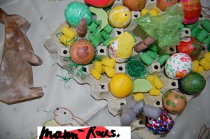 Osterschmuck mit Kindern basteln