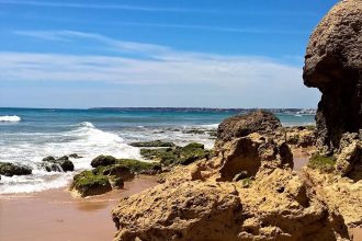 Ferien für Mama an der Algarve - Praia da Galé - Pedras amarelas - Portugal