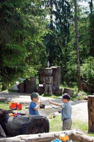 Ausflug in die Berge für familien mit kleinen Kindern: Gießenbachklamm und Schopper Alm