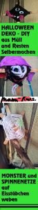 Halloween mit Kindern: Halloween Deko aus Müll basteln
