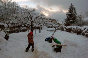 Gemütliches Wochenende mit Schnee: Endlich daheim!