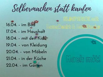 Selbermachen statt kaufen - Blogparade