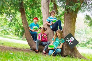 Garten für Kinder, Vögel und Bienen gestalten