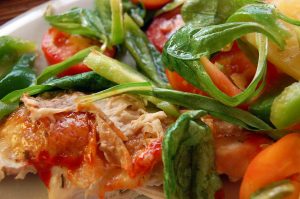 Kochen zuhause: besoffener Hahn