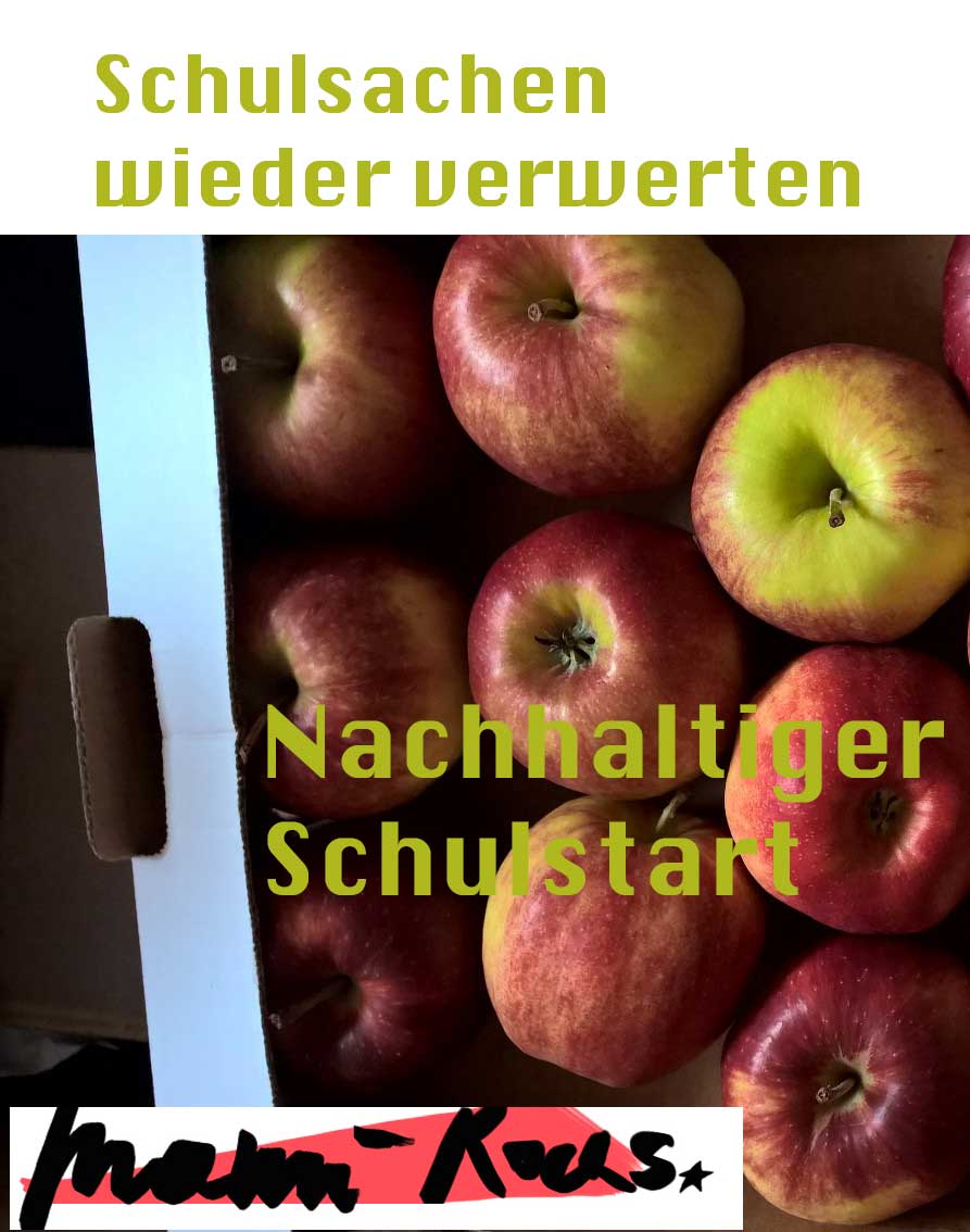 Wiederverwertbare Schulsachen und nachhaltige Jause zum Schulstart 2019