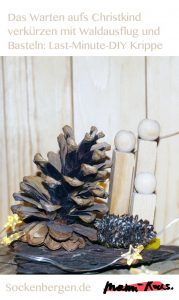 Kinder beschäftigen vor der Bescherung: Waldspaziergang und Krippe aus Naturmaterial basteln