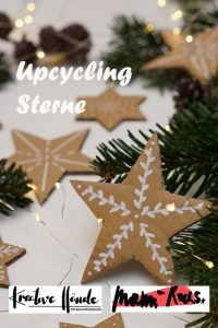 Upcycling Weihnachtssterne aus Karton