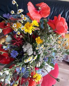 Gärtnern mit Kindern, Blumenstrauß pflücken