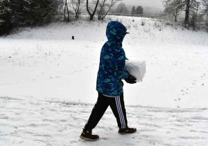 Schneemann bauen