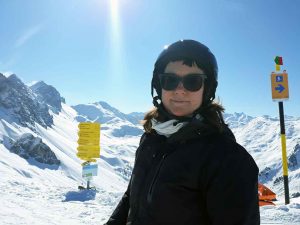 Familienausflug zum Skifahren