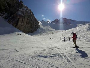 Familienausflug zum Skifahren