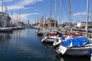 Trieste Hafen an der Adria an Ostern