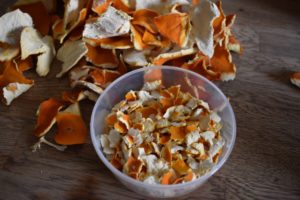 getrocknete Orangenschalen