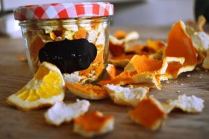 getrocknete Orangenschalen