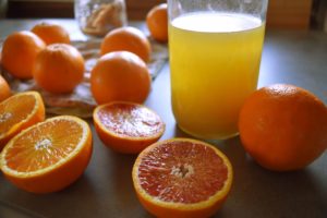 getrocknete Orangenschalen