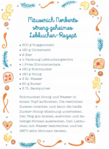 Rezept zum Kekse backen mit Kindern aus Fridolin und der Weihnachtszauber